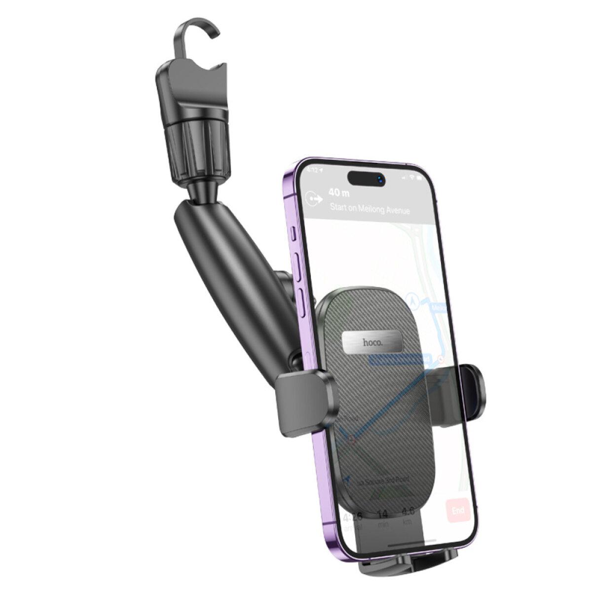 Автотримач Hoco H17 Waves rearview mirror car holder Black, фото 1