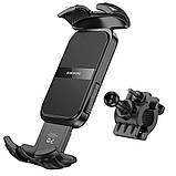 Автотримач Borofone BH105 Crown bicycle motorcycle universal holder Black, фото 9