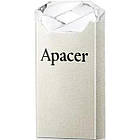 Флеш пам'ять Apacer AH111 64GB Silver/Crystal (AP64GAH111CR-1)