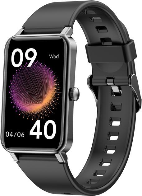 Розумний годинник Globex Smart Watch Fit 1,57" IP68 Пульсометр Пульсоксиметр Чорний