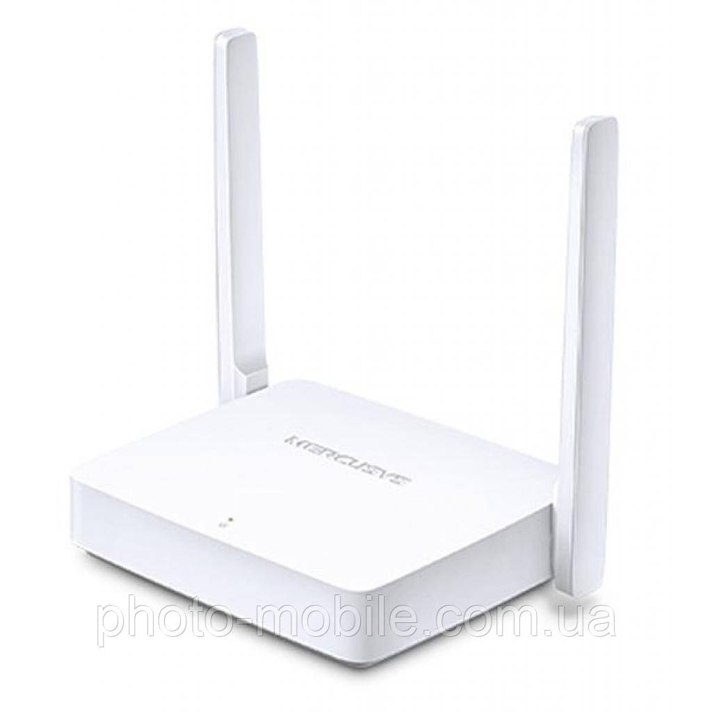 Маршрутизатор Mercusys MW301R Wi-Fi 802.11b/g/n, 300Mb, 3 LAN 10/100Mb, режим точки доступу, швидке налаштування безпеки, PoE