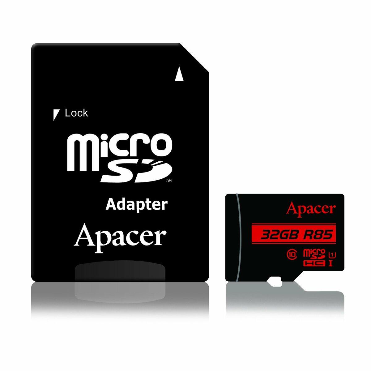 Карта пам'яті Apacer Class 10 UHS-I (адаптер SD)