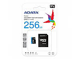 Карта пам'яті A-DATA Premier 256Gb Class 10 А1 (R-100Mb/s)  (adapter SD), фото 2