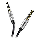 Кабель Baseus Yiven Audio Cable M30 1M Silver+Black CAM30-BS1, фото 3