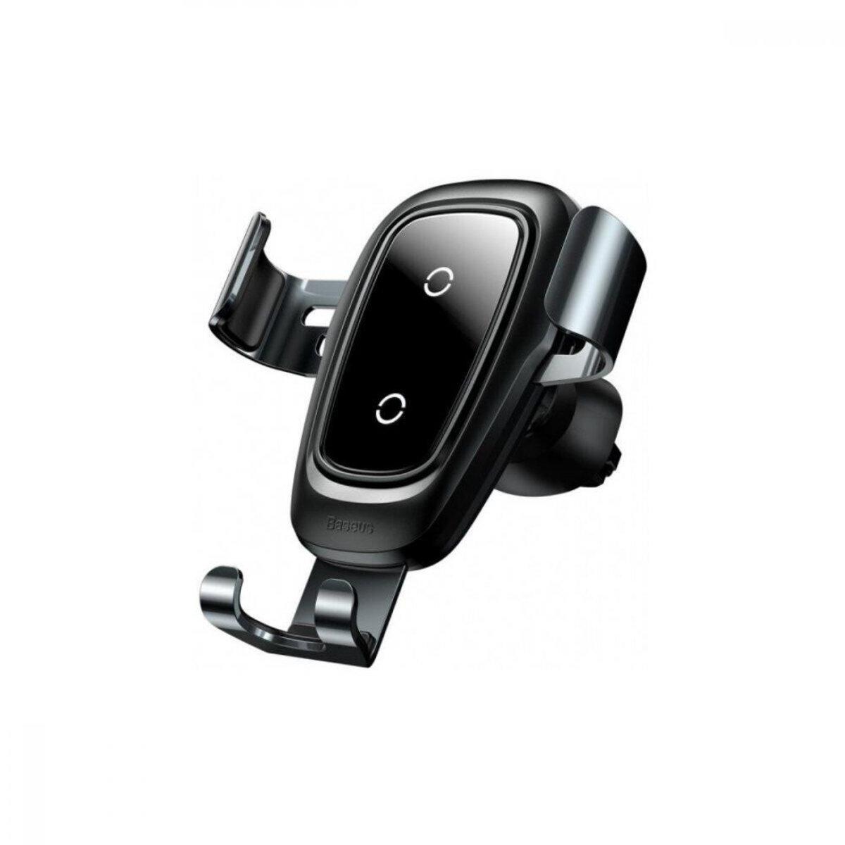 Автотримач Baseus Metal Wireless Charger Gravity Car Mount(Air Outlet) Tarnish WXYL-B0A, фото 1