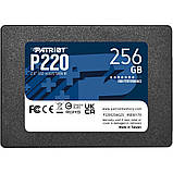 Накопичувач SSD Patriot P220 256GB 2.5" 7mm SATAIII, фото 3