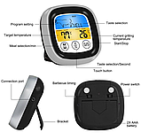 Термометр для м'яса KCASA TP-720 з таймером, магнітом, підсвічуванням та 8 програмами, діапазон -50°C до +300°C, фото 9