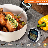Термометр для м'яса KCASA TP-720 з таймером, магнітом, підсвічуванням та 8 програмами, діапазон -50°C до +300°C, фото 5