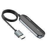Адаптер - кабель HOCO UA23 Flowing wireless display 4K adapter (Mac/iPhone version) (black), фото 4
