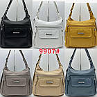 Сумка жіноча варенка на блискавці з кишенями зі штучної шкіри в різних варіантах Zhenya, фото 2