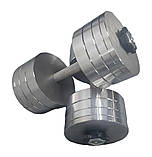 Гантелі металеві розбірні 2 по 30 кг метал складальні для дома W_0224, фото 2