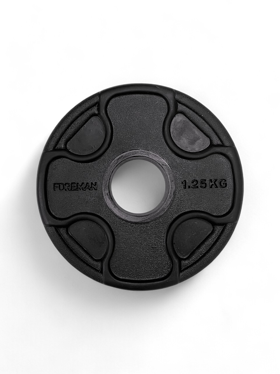 Диск олімпійський Foreman PRR, 1.25 кг (чорний), FM-PRR-1.25-BK, фото 1