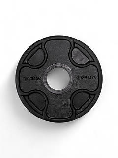 Диск олімпійський Foreman PRR, 1.25 кг (чорний), FM-PRR-1.25-BK