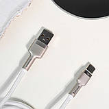 Кабель Baseus Cafule Metal Data Type-C 66W (1m) white, фото 7