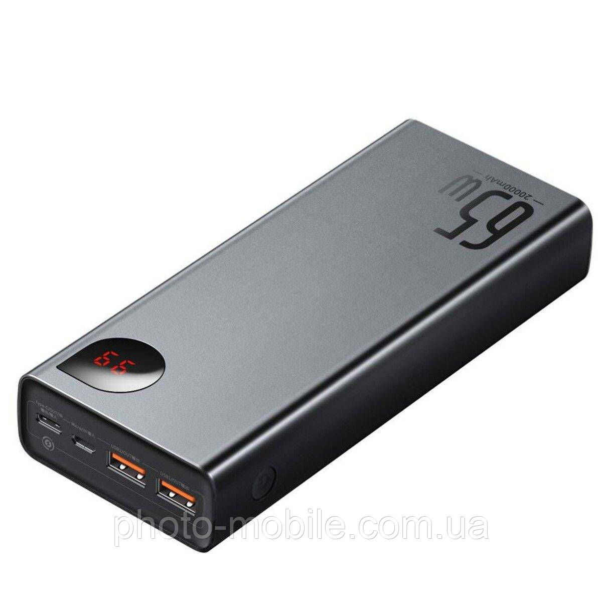 УМБ Повербанк PowerBank BASEUS Quick Charge 20 000mAh |2USB/1Type-C, 6A, 65W