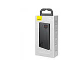 УМБ Повербанк PowerBank Baseus Adaman Metal, Black, 22.5 Вт, 2xUSB / Type-C, QC3.0, PD, цифровий LED дисплей, фото 7