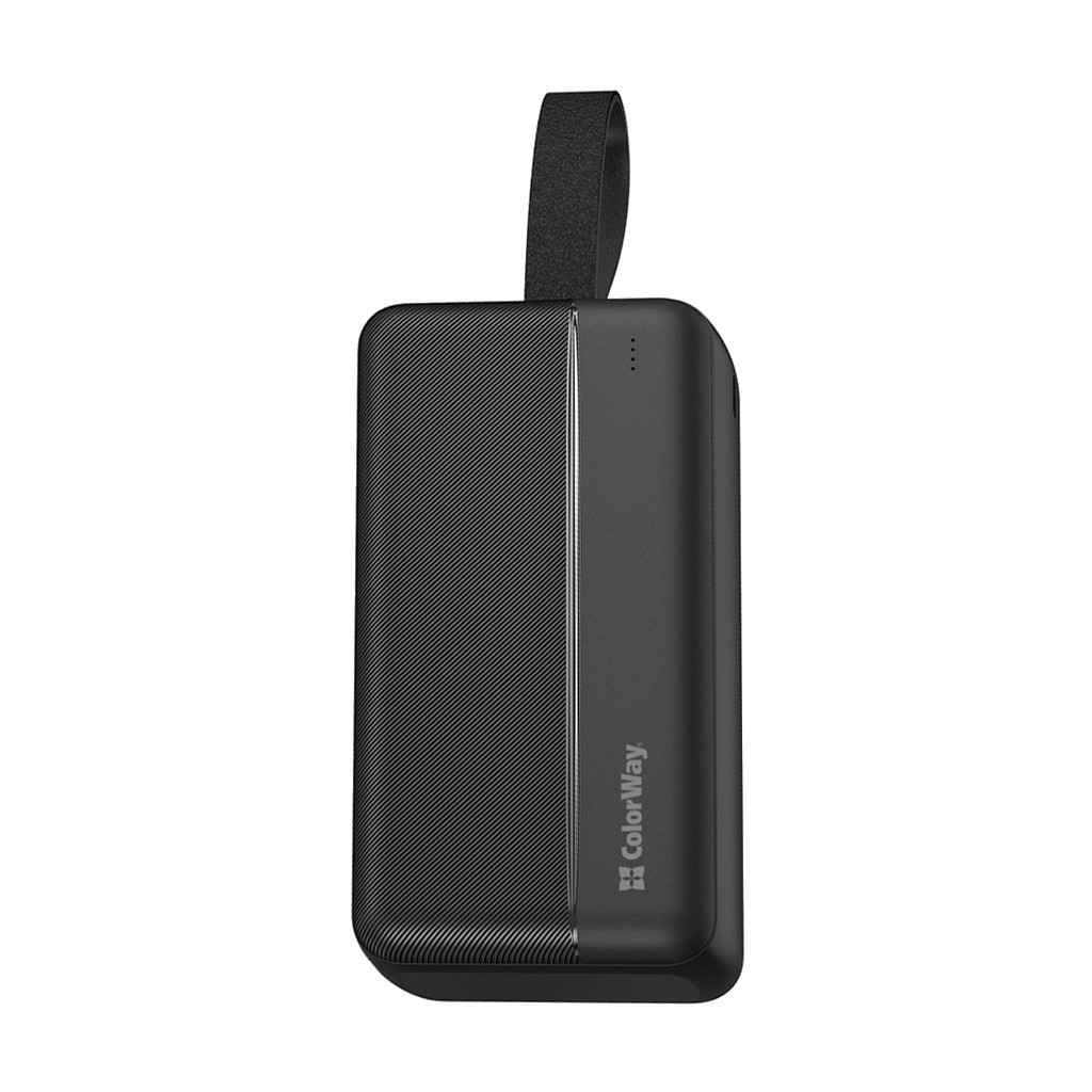 УМБ Повербанк PowerBank ColorWay, Black, 22.5 Вт, 2xUSB / Type-C, QC4.0, PD3.0