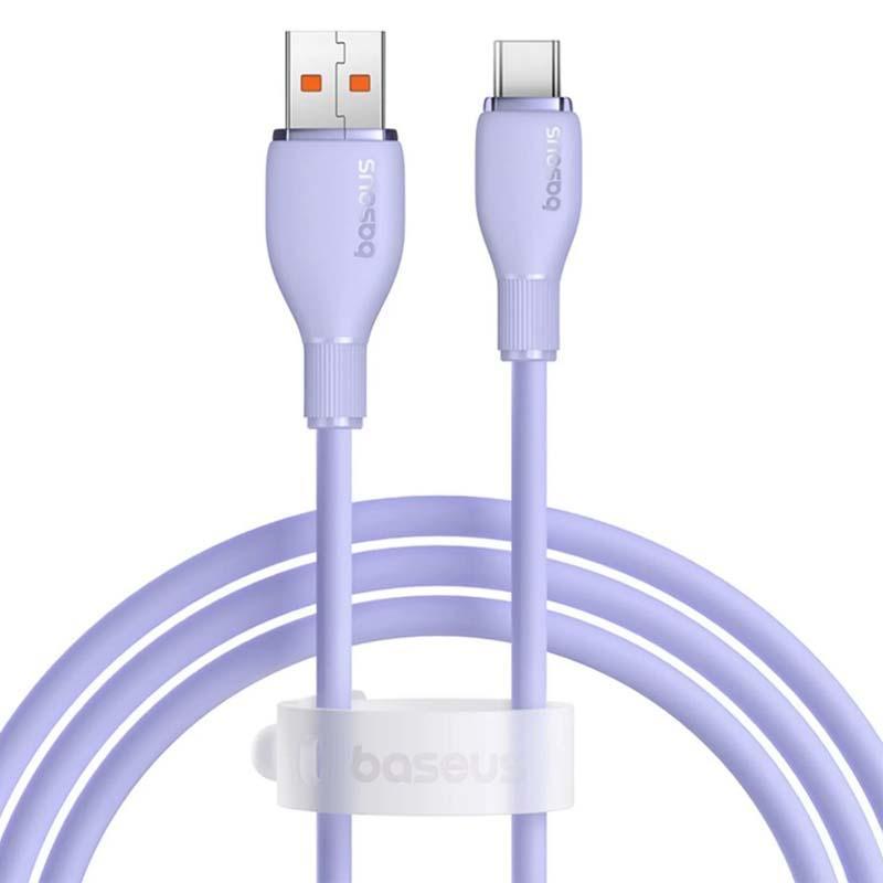 Кабель Baseus Pudding Series Fast Charging Cable USB to Type-C 100W 1.2m Purple