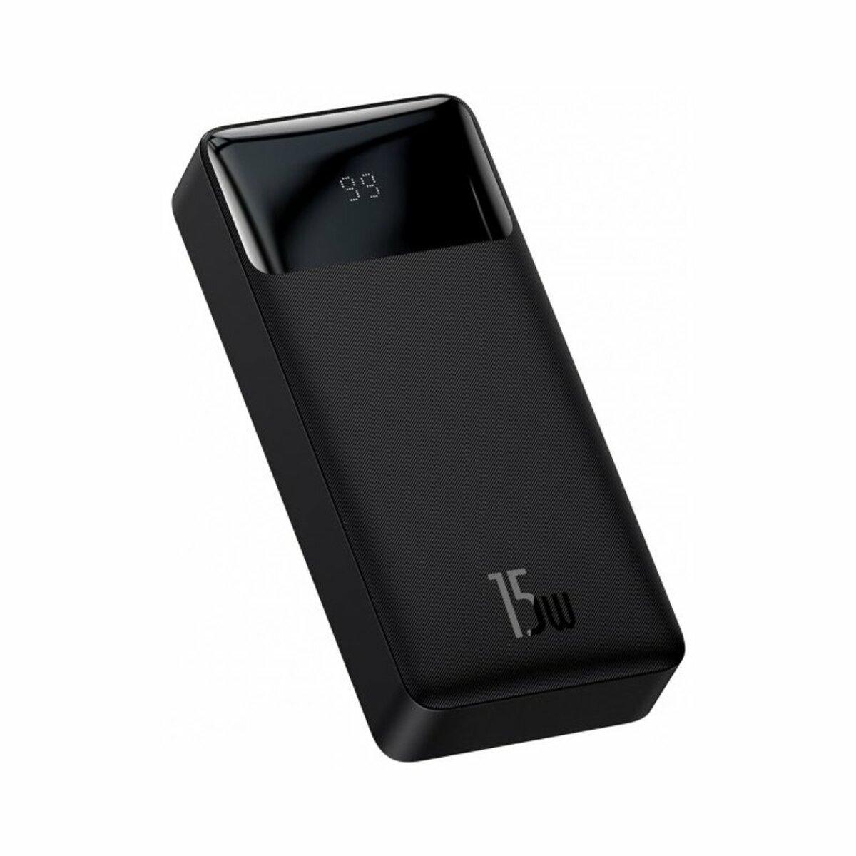 Power Bank BASEUS Bipow Digital Display Power bank Overseas 20000mAh |2USB/1Type-C, PD/QC, 15W, 3A| (PPBD050101) (black)