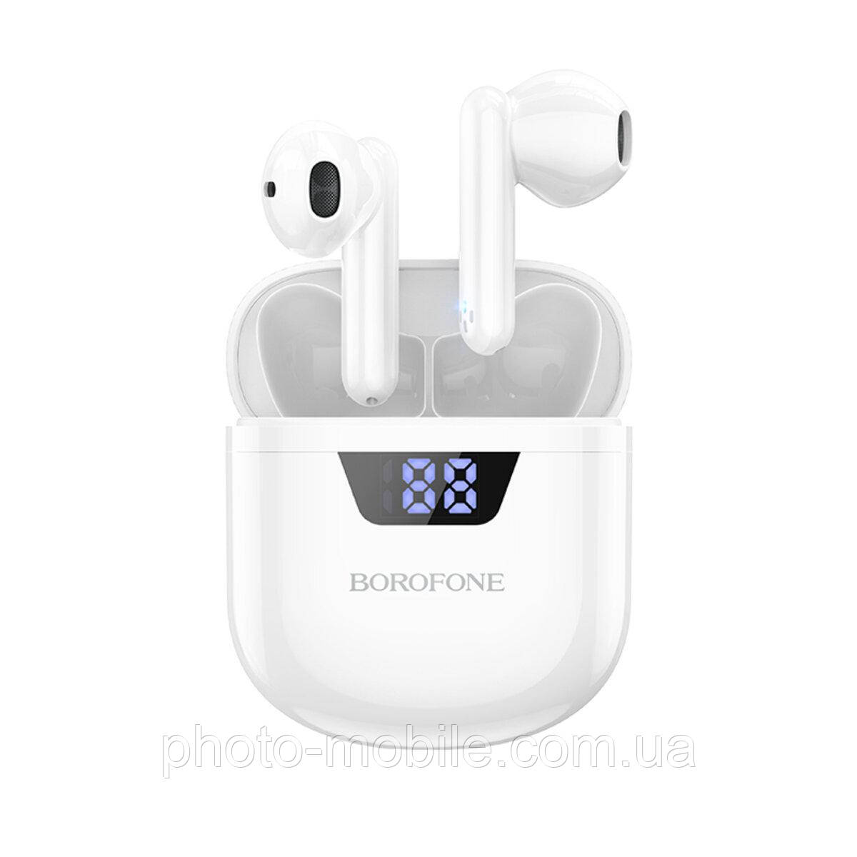 Навушники бездротові BorofoneBW05 Pure tone true wireless BT headset White