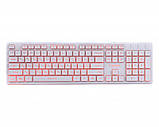 Клавіатура Gembird , 3-х кольорове підсвічування клавіш, USB, White, фото 2