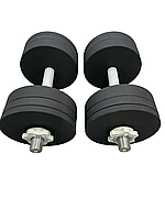 Гантелі 2 по 22 кг розбірні метал з покриттям набірні для дому W_1179