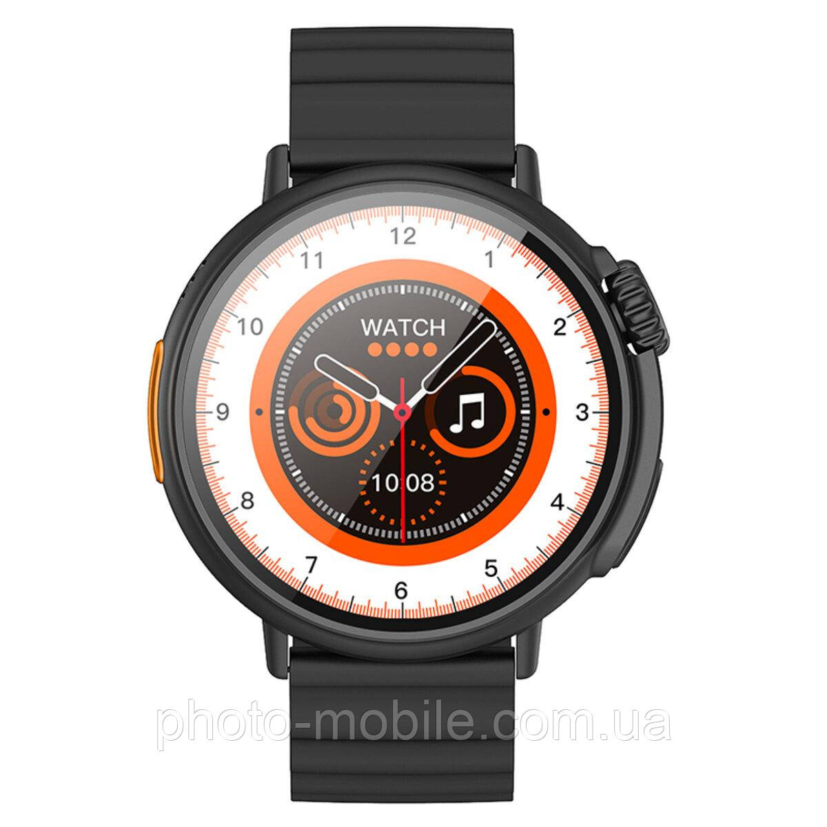 Смарт-годинник Hoco Y18 Smart sports watch (call version) |BT Call, Track, HeartRate, IP67| (black)