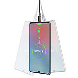 Кабель HOCO X52 USB to Micro 2.4A, 1m, PVC, PVC connectors, magnetic, Black, фото 4