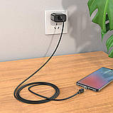 Кабель HOCO X52 USB to Micro 2.4A, 1m, PVC, PVC connectors, magnetic, Black, фото 7