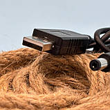Кабель для роутера USB-DC універсальий 9-12V 5.5/2.1mm 1m, фото 3