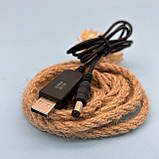 Кабель для роутера USB-DC універсальий 9-12V 5.5/2.1mm 1m, фото 7