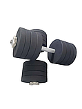 Гантелі 2 по 38 кг розбірний метал з покриттям набірні для дому Загальна вага 76 кг W_3802, фото 2