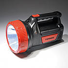 Ліхтар Tiross TS-1875, 20LED+COB 5W, 410Lm, 2000mAh, 220V Чорно-червоний