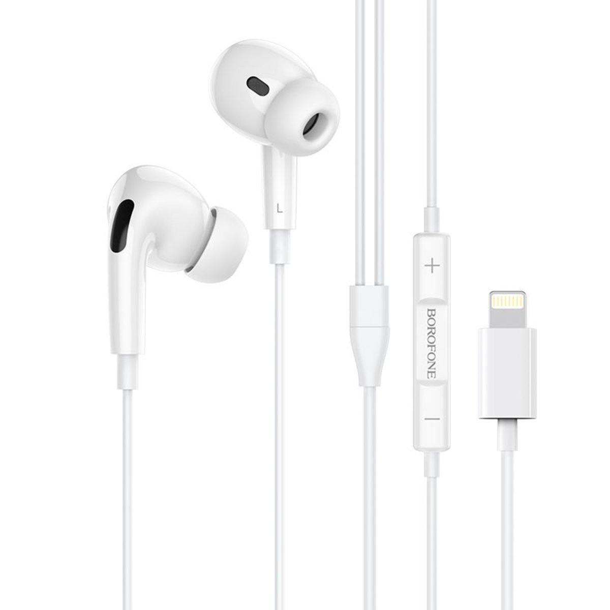 Навушники BOROFONE BM30 Pro Original series earphones for Lightning White, фото 1