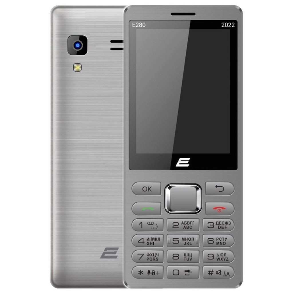 Мобільний телефон 2E E280 2022 Dual Sim Silver (688130245227), фото 1