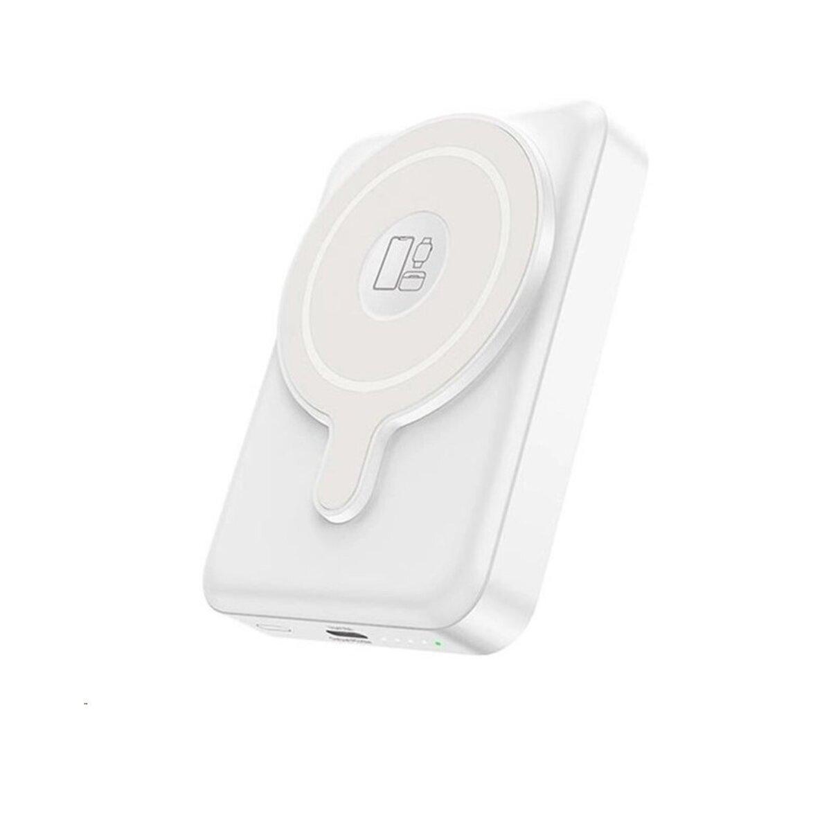 Power Bank Hoco Q11 Expressar PD20W 3-in-1 magnetic PD/Apple-Watch/MagSafe 10.000mAh White