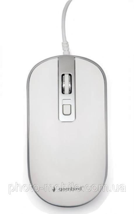 Мишка дротова Gembird MUS-4B-06-WS White, Optical, USB, 1200 dpi