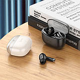 Навушники Hoco EQ12 бездротові Rima true wireless BT headset Black, фото 4