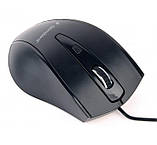 Комп'ютерна миша Gembird MUS-4B-02, оптична, USB, 1200 DPI Black, фото 3