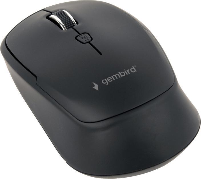 Комп'ютерна миша Gembird бездротова MUSW-4B-05, dpi:1600, USB, 1xAA Black, фото 1