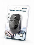 Комп'ютерна миша Gembird бездротова MUSW-4B-05, dpi:1600, USB, 1xAA Black, фото 4