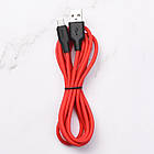 Кабель Hoco X21 Plus Silicone MicroUSB 1m. black/red