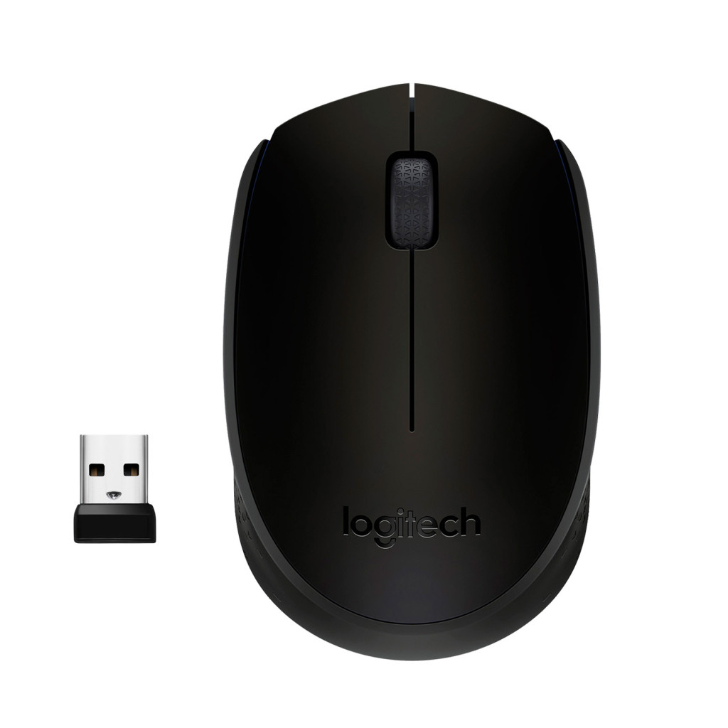 Комп'ютерна миша бездротова Logitech M171 Black/Grey USB, фото 1