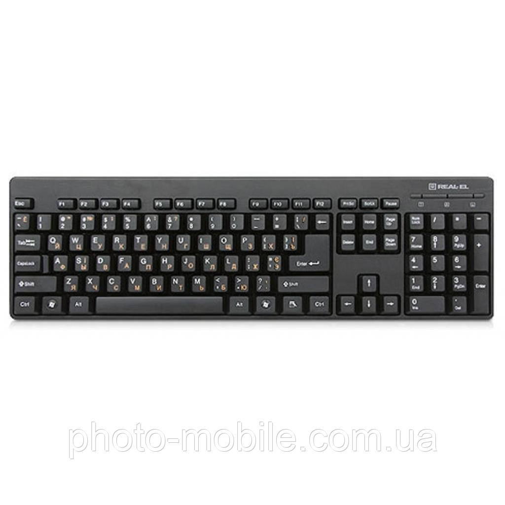 Клавіатура REAL-EL Standard 502 USB Black STANDARD 502