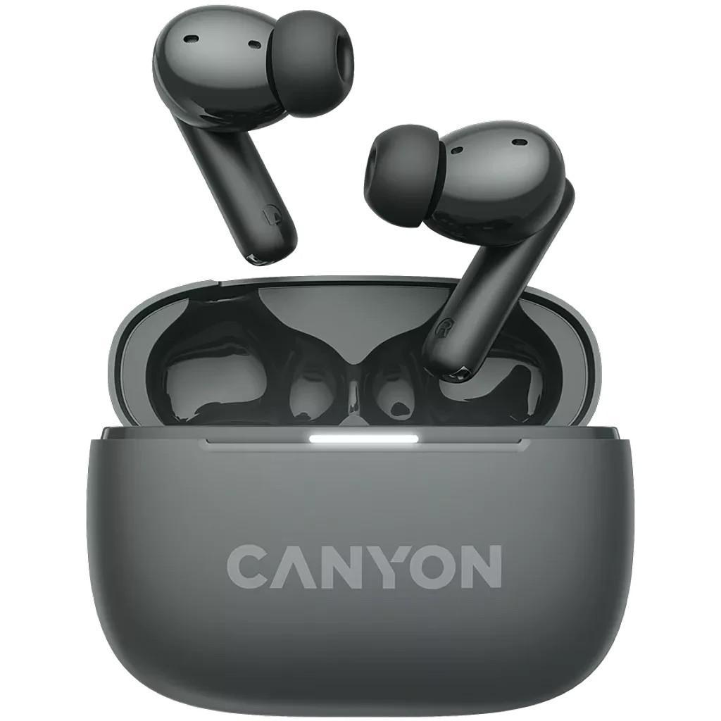 Навушники Canyon OnGo TWS-10 ANC ENC Black (CNS-TWS10BK), фото 1