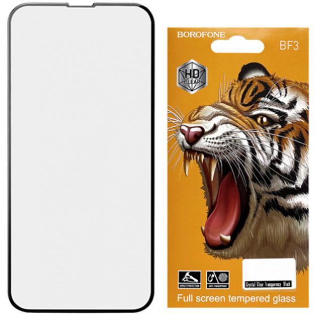 Захисне скло BOROFONE iPhone 14 black, фото 1