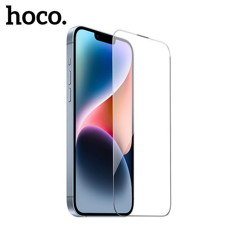 Захисне скло HOCO A34 9D Large Arc dustproof for iPhone 13ProMax/14Plus Black