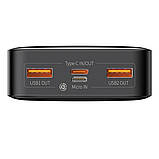 Повербанк BASEUS Bipow Digital Display 20000mAh 2USB/1Type-C, PD/QC, 20W, 3A, фото 6