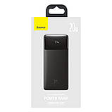 Повербанк BASEUS Bipow Digital Display 20000mAh 2USB/1Type-C, PD/QC, 20W, 3A, фото 7