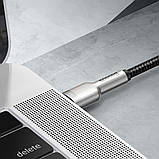Кабель Baseus Cafule Metal Type-C to Type-C 100W (2m) black CATJK-D01, фото 4
